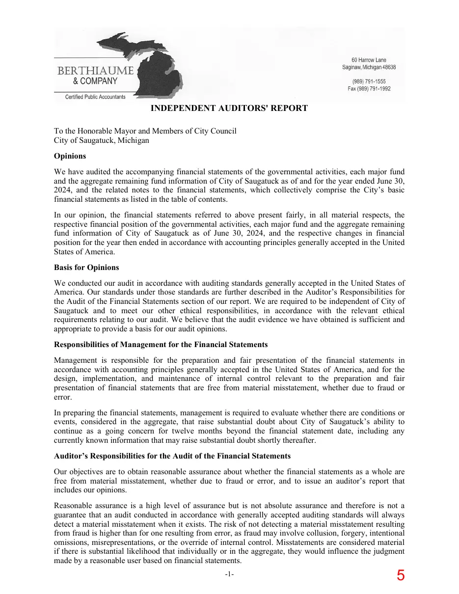 Page 5 of the packet; its text follows