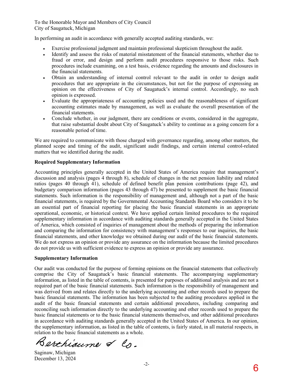 Page 6 of the packet; its text follows