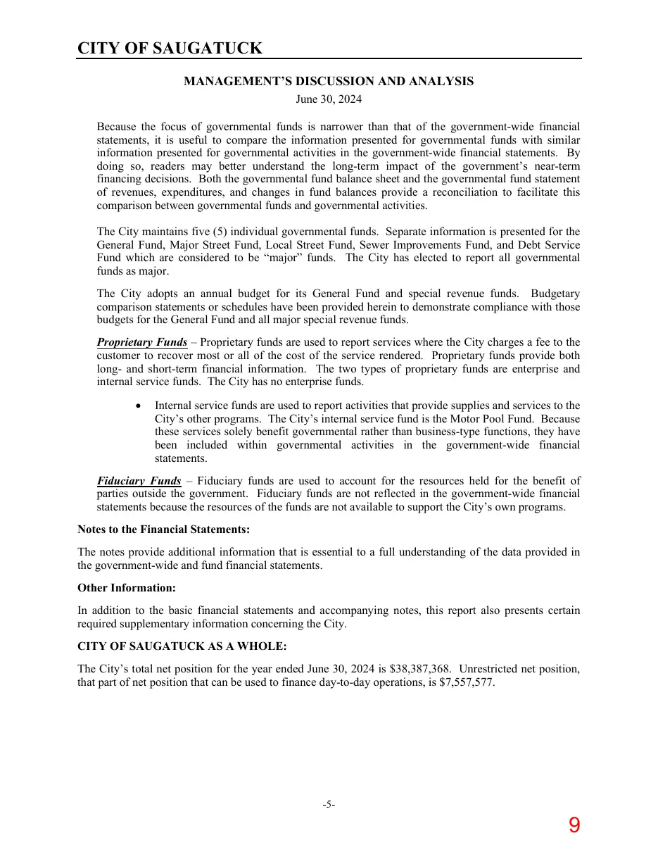 Page 9 of the packet; its text follows