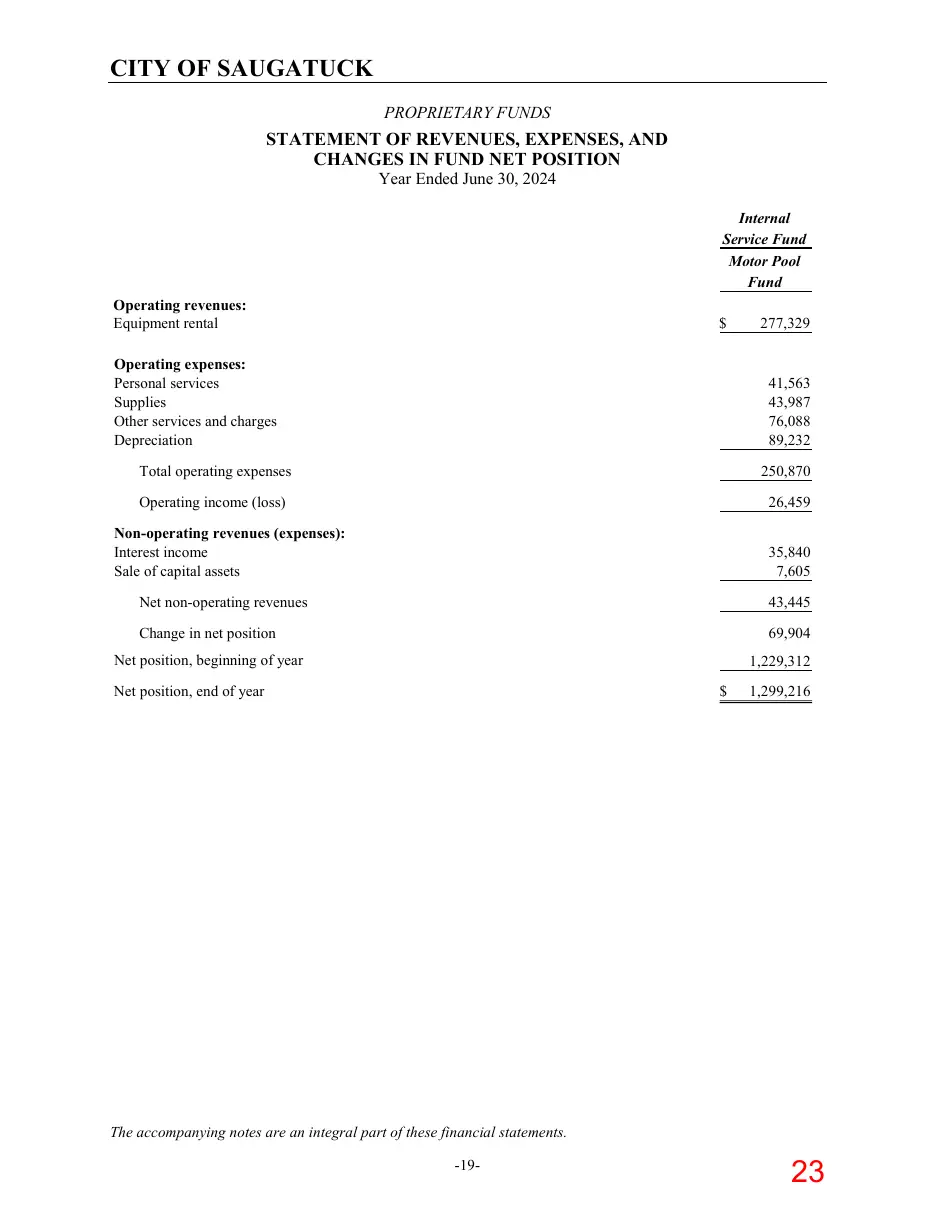 Page 23 of the packet; its text follows