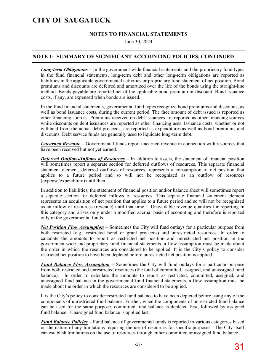 Page 31 of the packet; its text follows