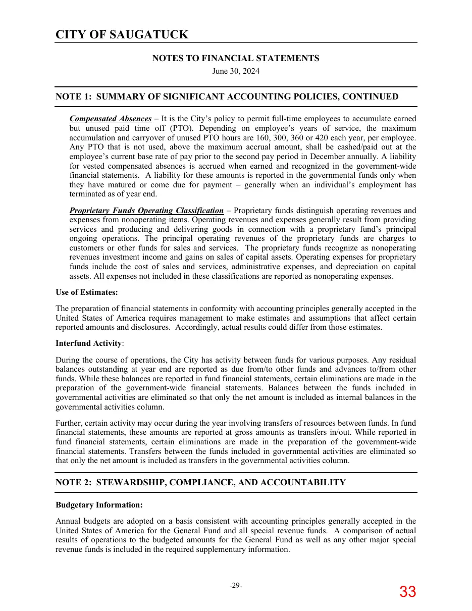 Page 33 of the packet; its text follows