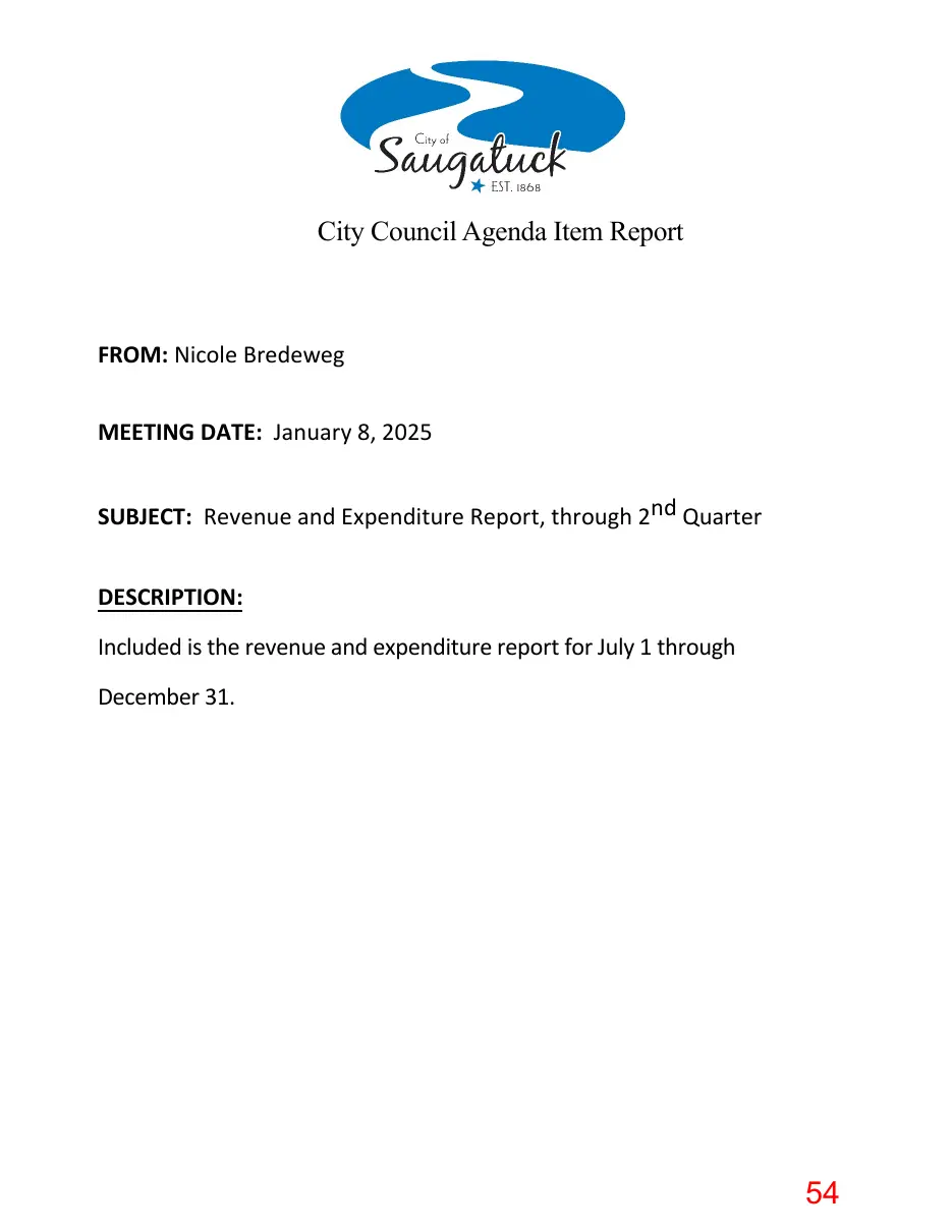 Page 54 of the packet; its text follows