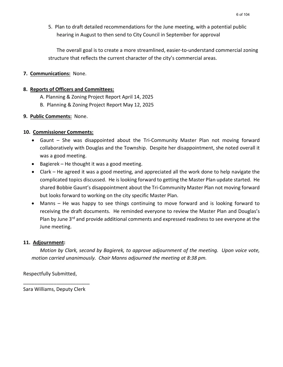Page 6 of the packet; its text follows