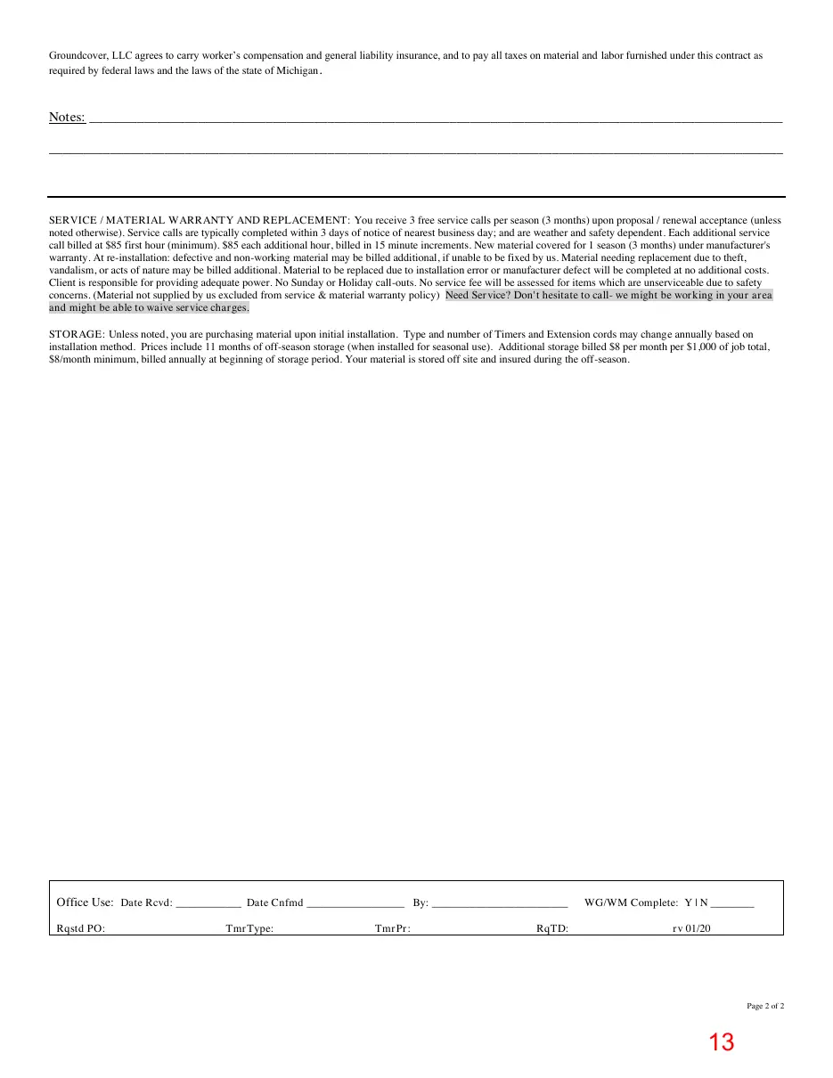 Page 13 of the packet; its text follows