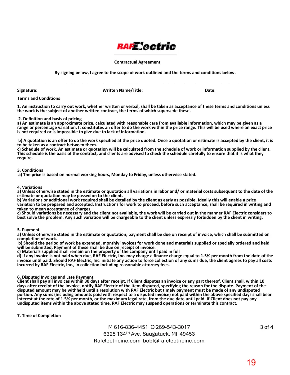 Page 19 of the packet; its text follows