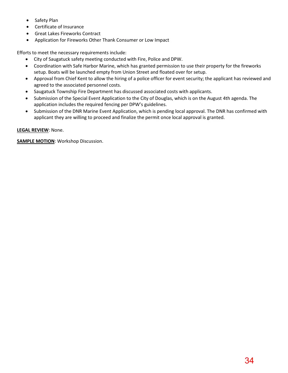 Page 34 of the packet; its text follows