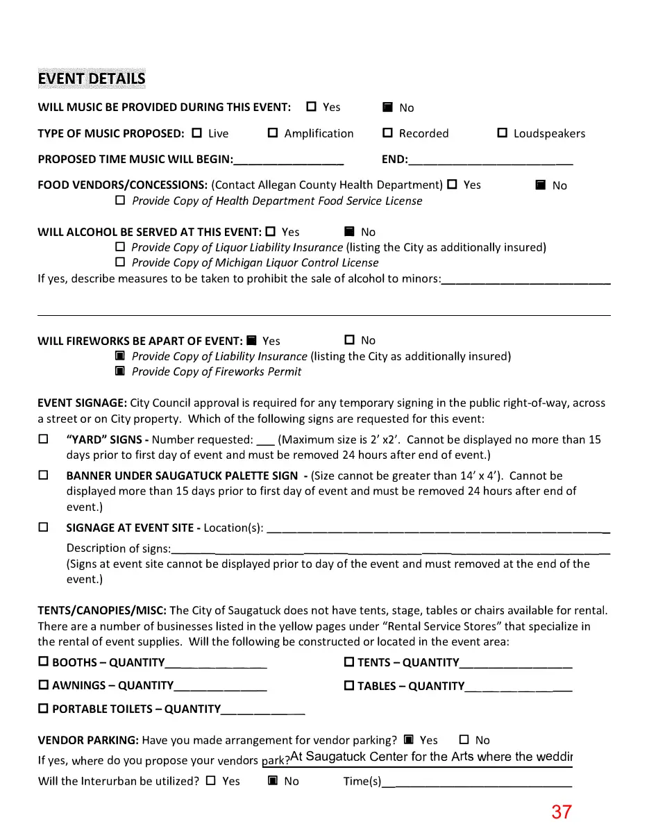 Page 37 of the packet; its text follows