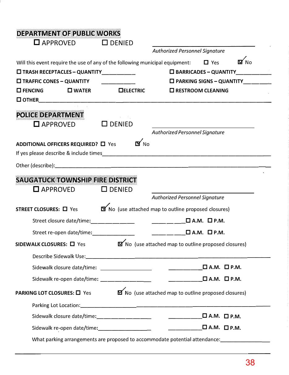 Page 38 of the packet; its text follows