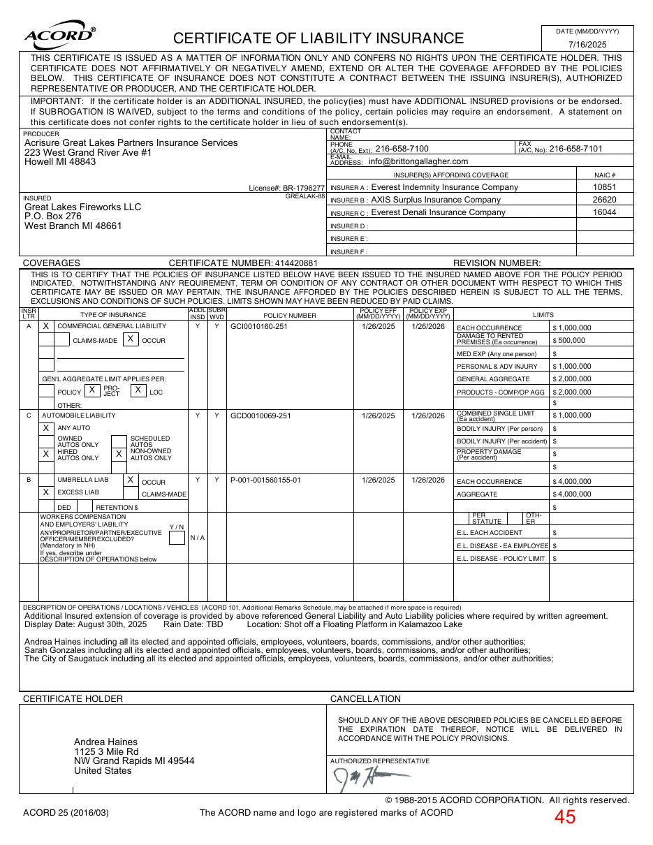 Page 45 of the packet; its text follows