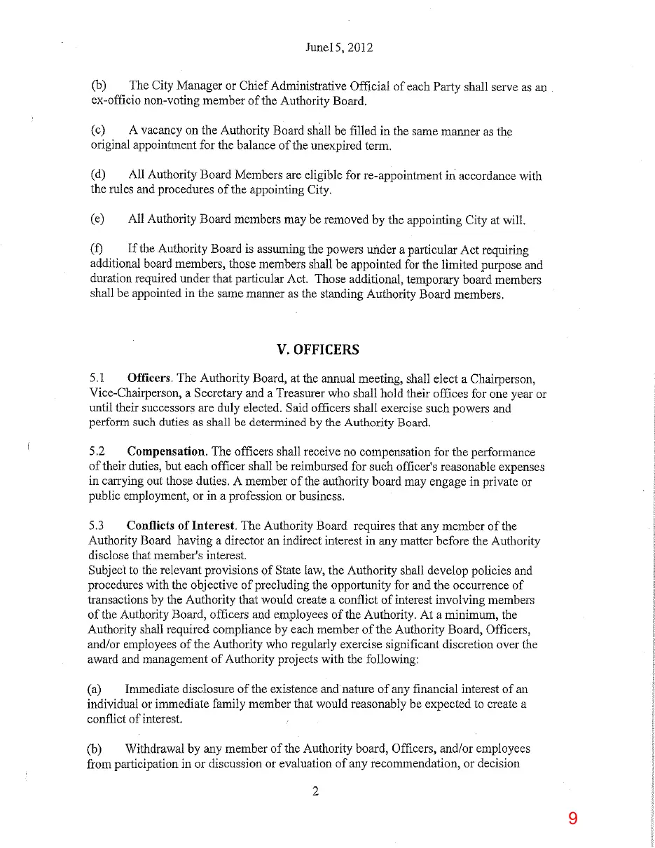 Page 9 of the packet, a scanned page