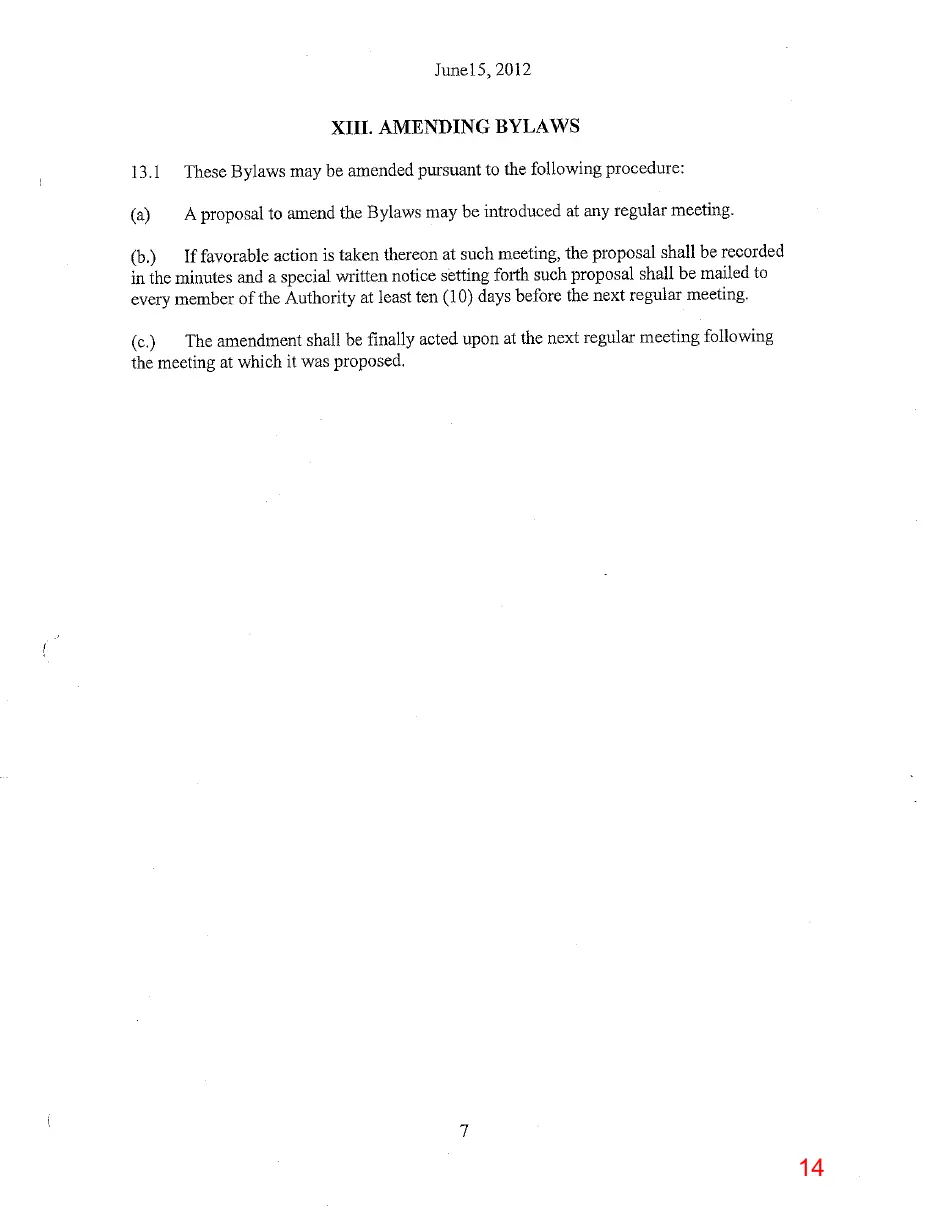 Page 14 of the packet, a scanned page
