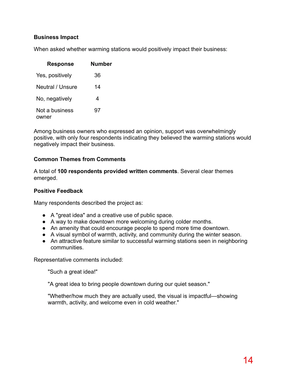 Page 14 of the packet; its text follows