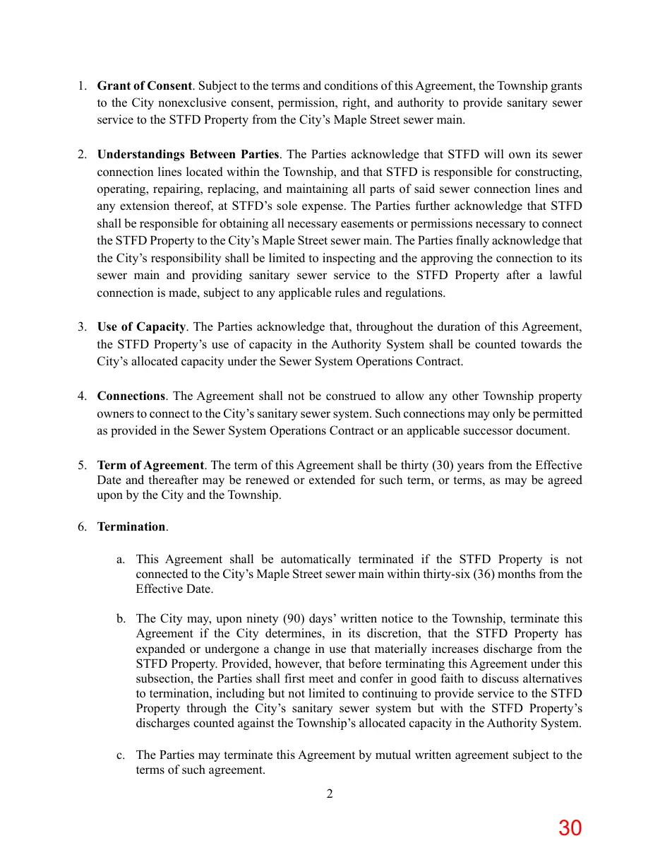 Page 30 of the packet; its text follows