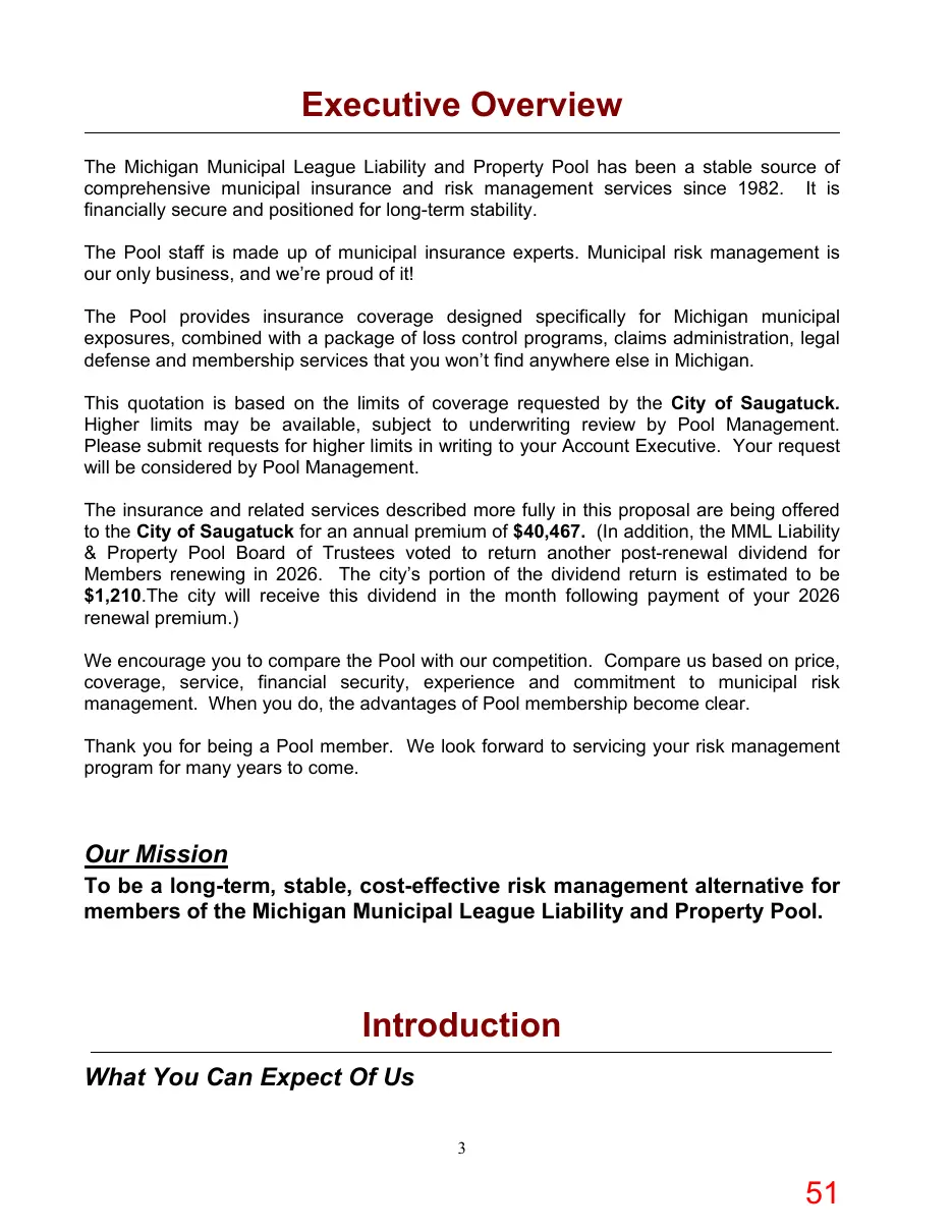 Page 51 of the packet; its text follows