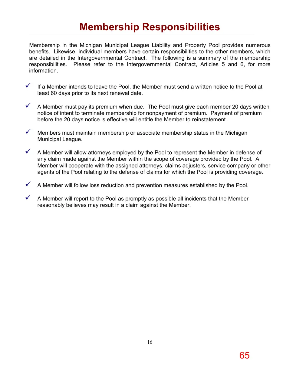 Page 65 of the packet; its text follows