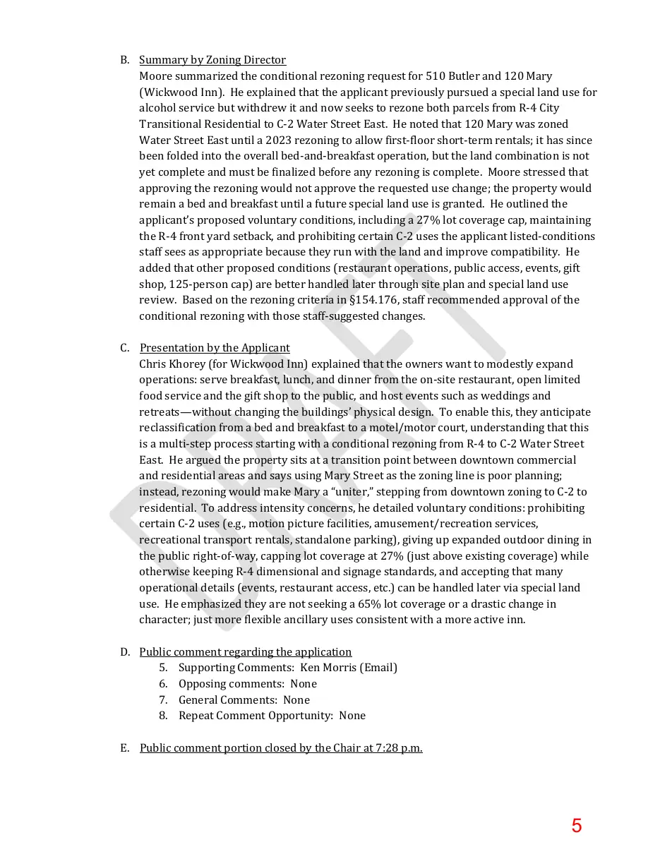 Page 5 of the packet; its text follows
