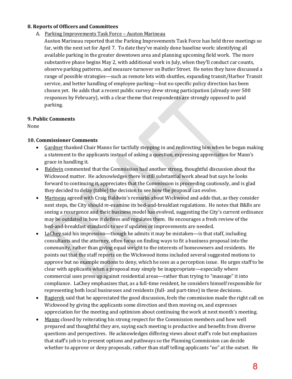 Page 8 of the packet; its text follows