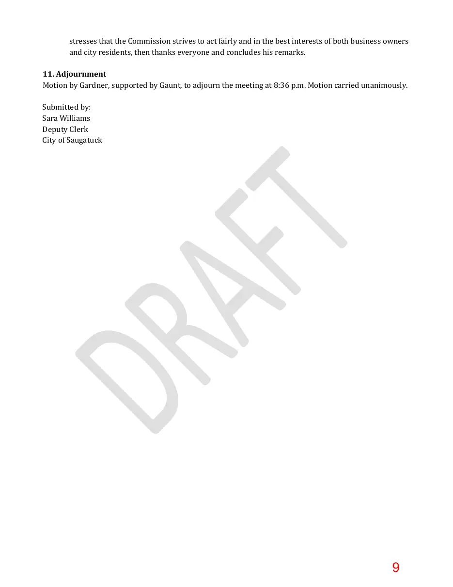 Page 9 of the packet; its text follows