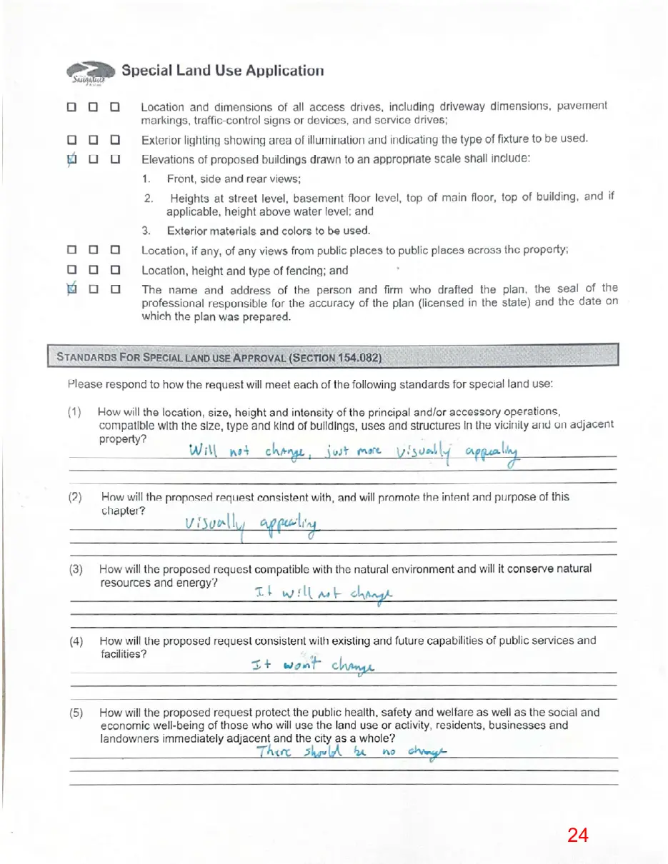 Page 24 of the packet, a scanned page