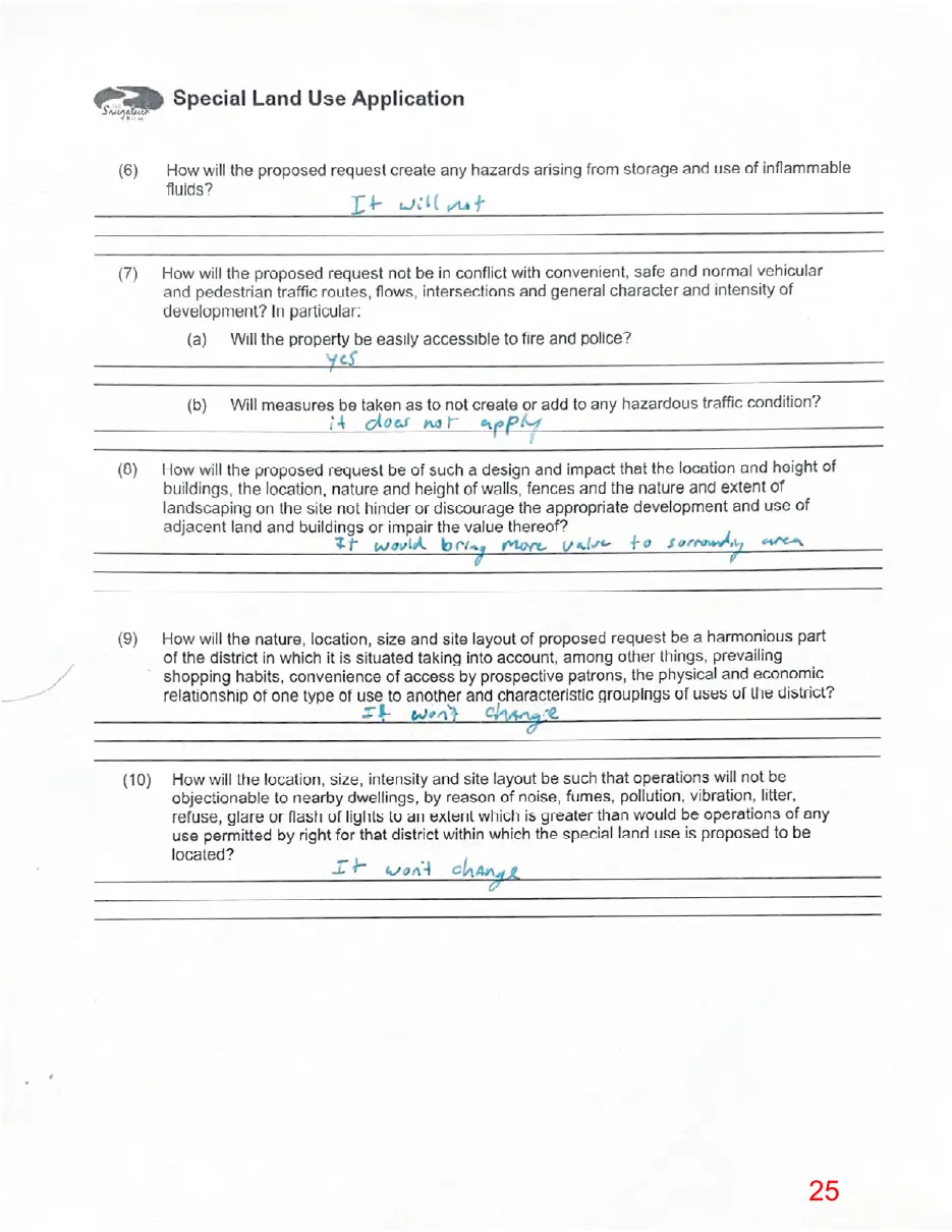 Page 25 of the packet, a scanned page
