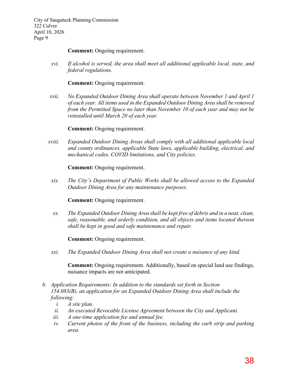 Page 38 of the packet; its text follows