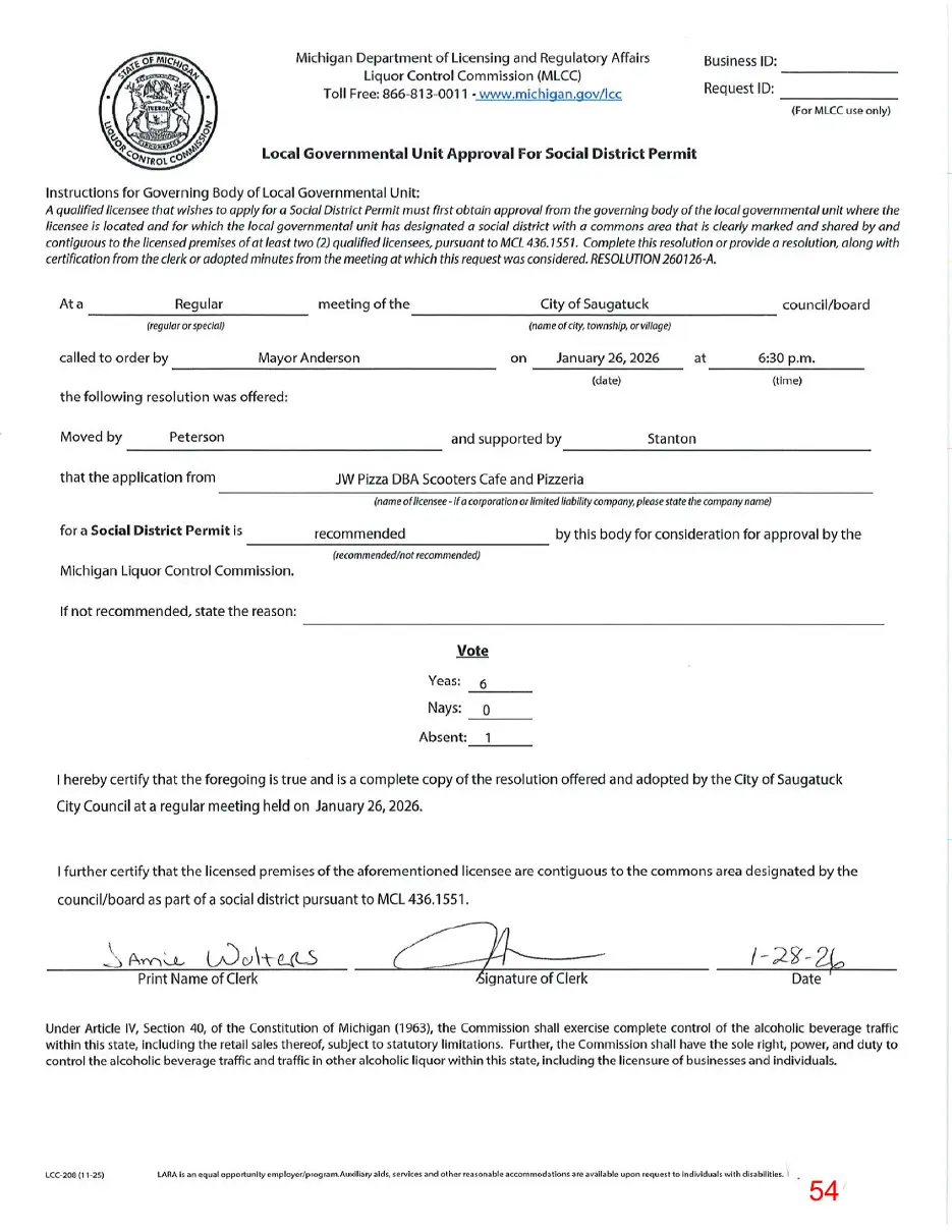 Page 54 of the packet, a scanned page