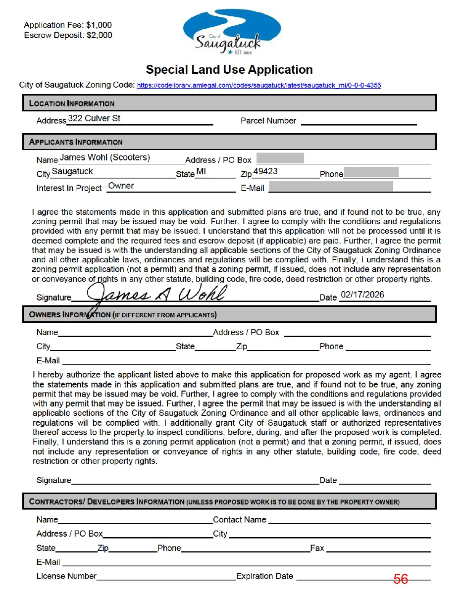 Page 56 of the packet, a scanned page