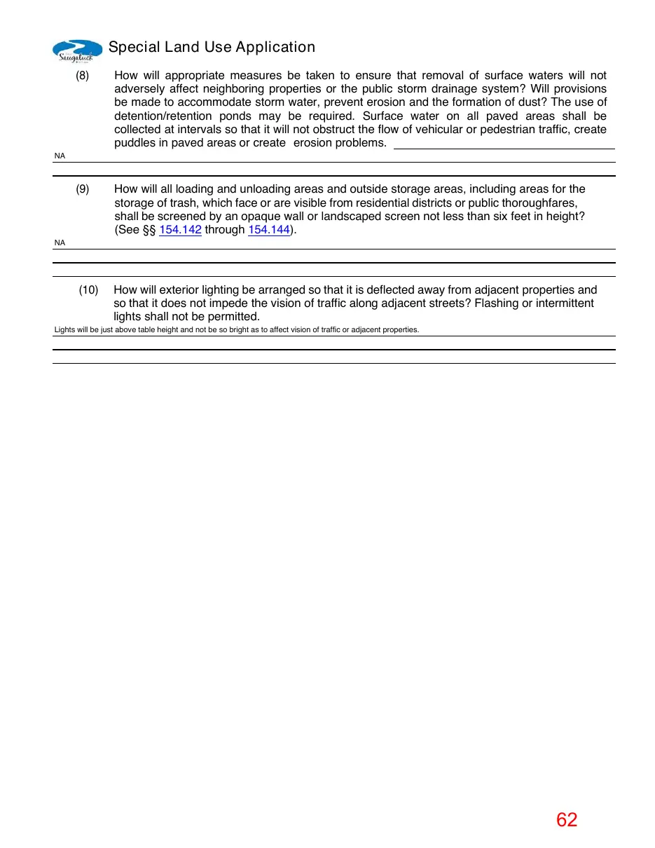 Page 62 of the packet; its text follows