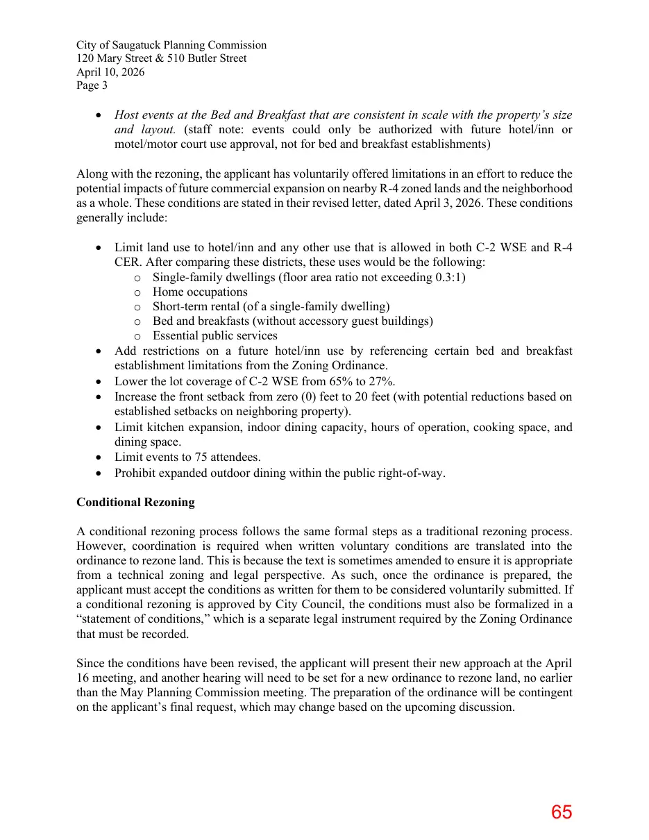Page 65 of the packet; its text follows