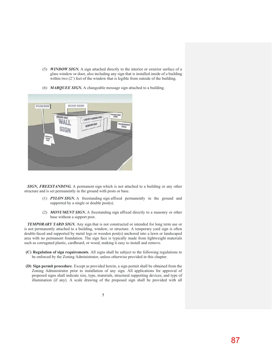 Page 87 of the packet; its text follows