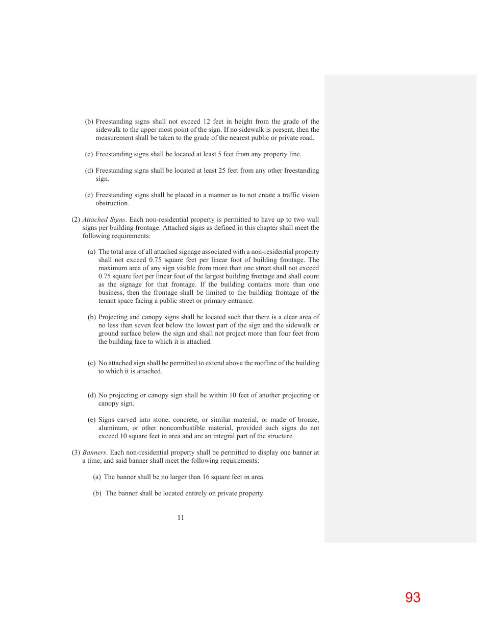 Page 93 of the packet; its text follows