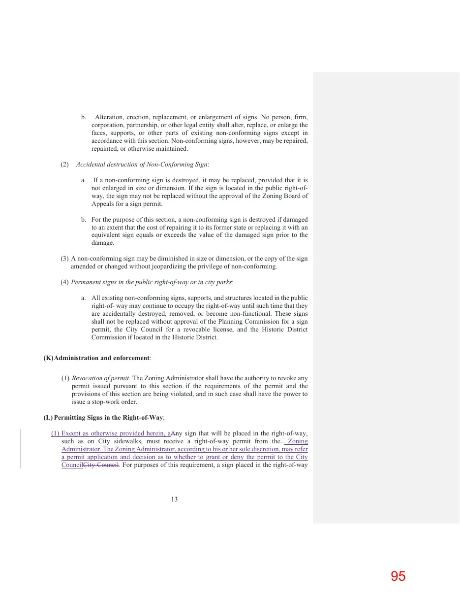 Page 95 of the packet; its text follows