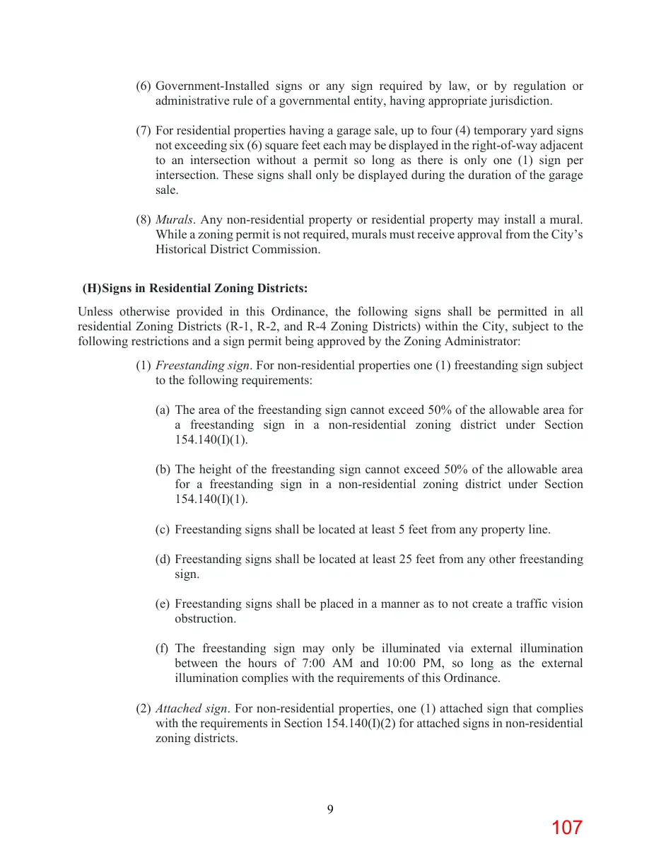 Page 107 of the packet; its text follows