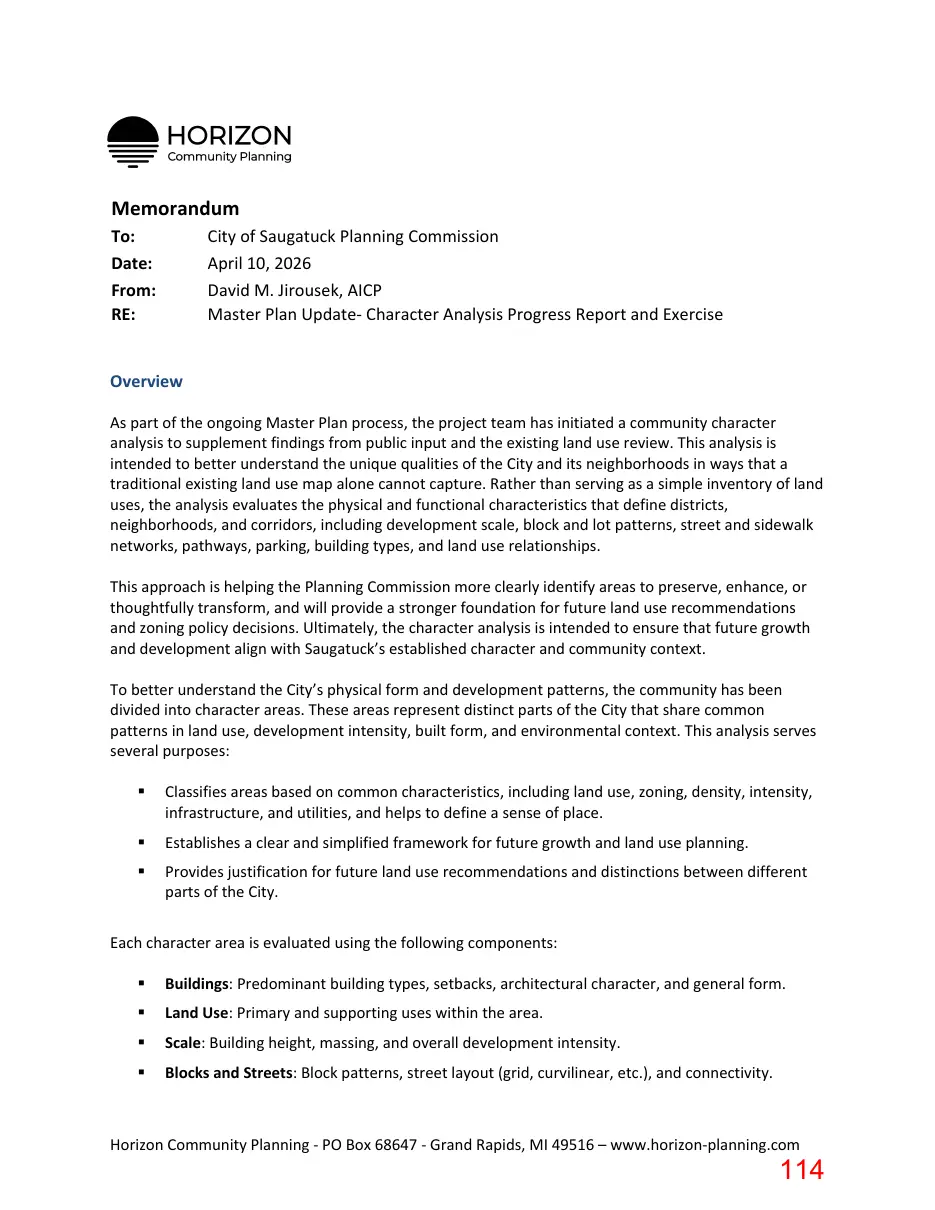 Page 114 of the packet; its text follows