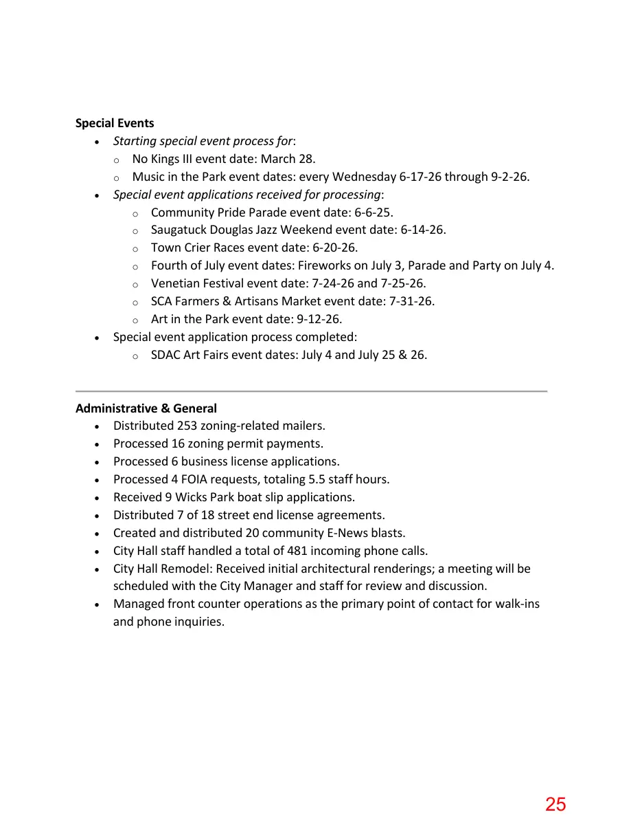Page 25 of the packet; its text follows