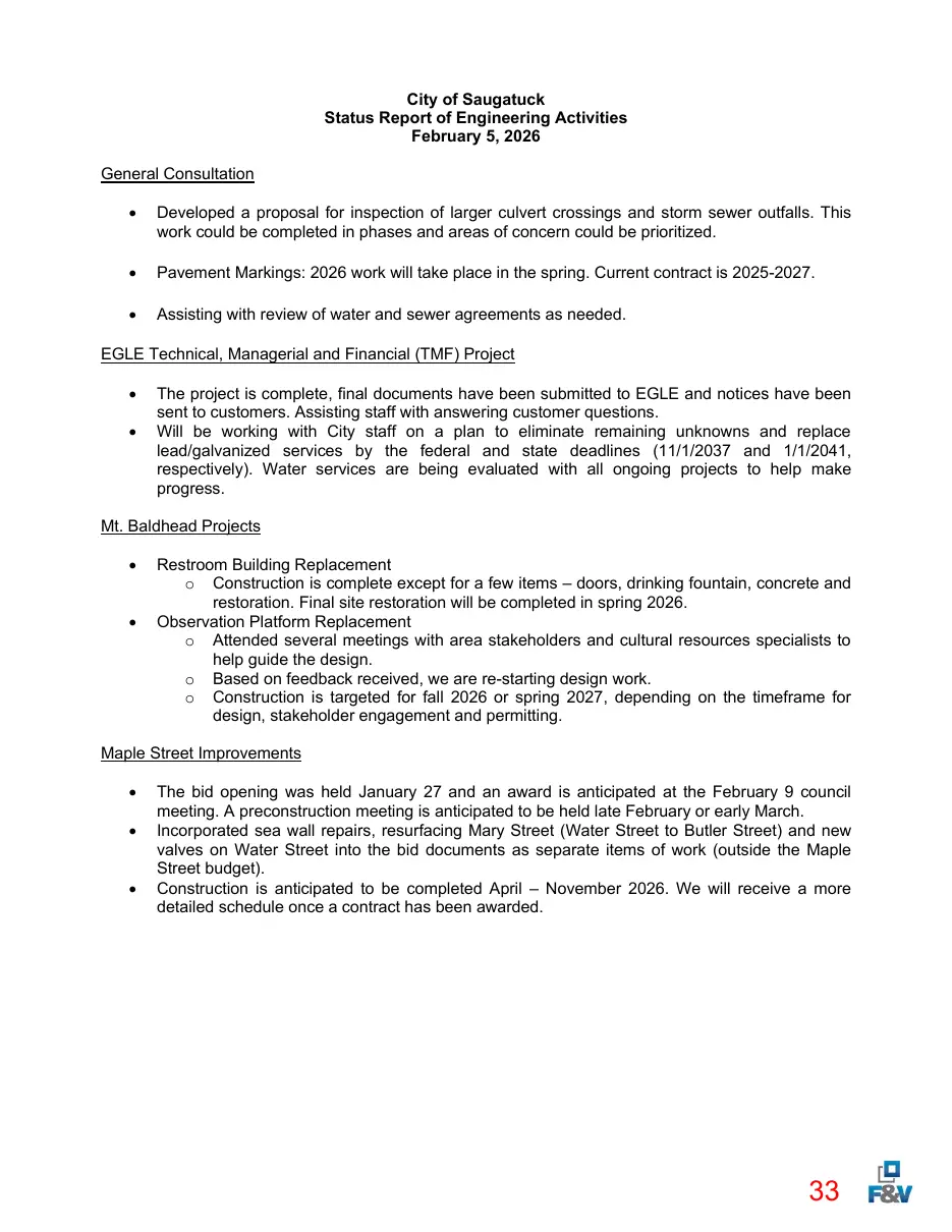 Page 33 of the packet; its text follows