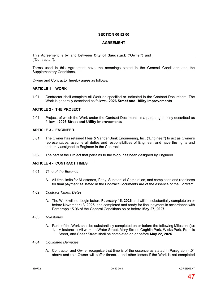 Page 47 of the packet; its text follows
