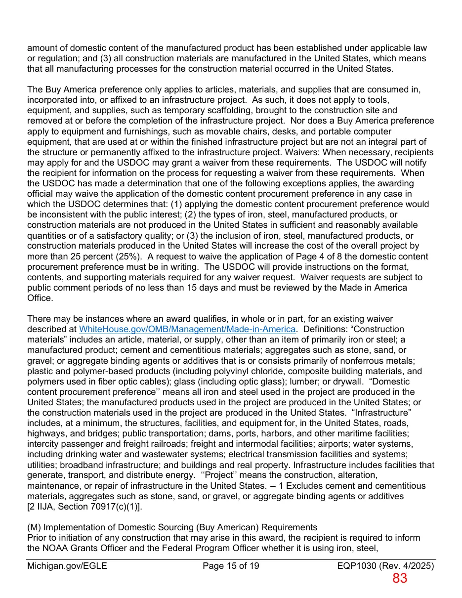 Page 83 of the packet; its text follows