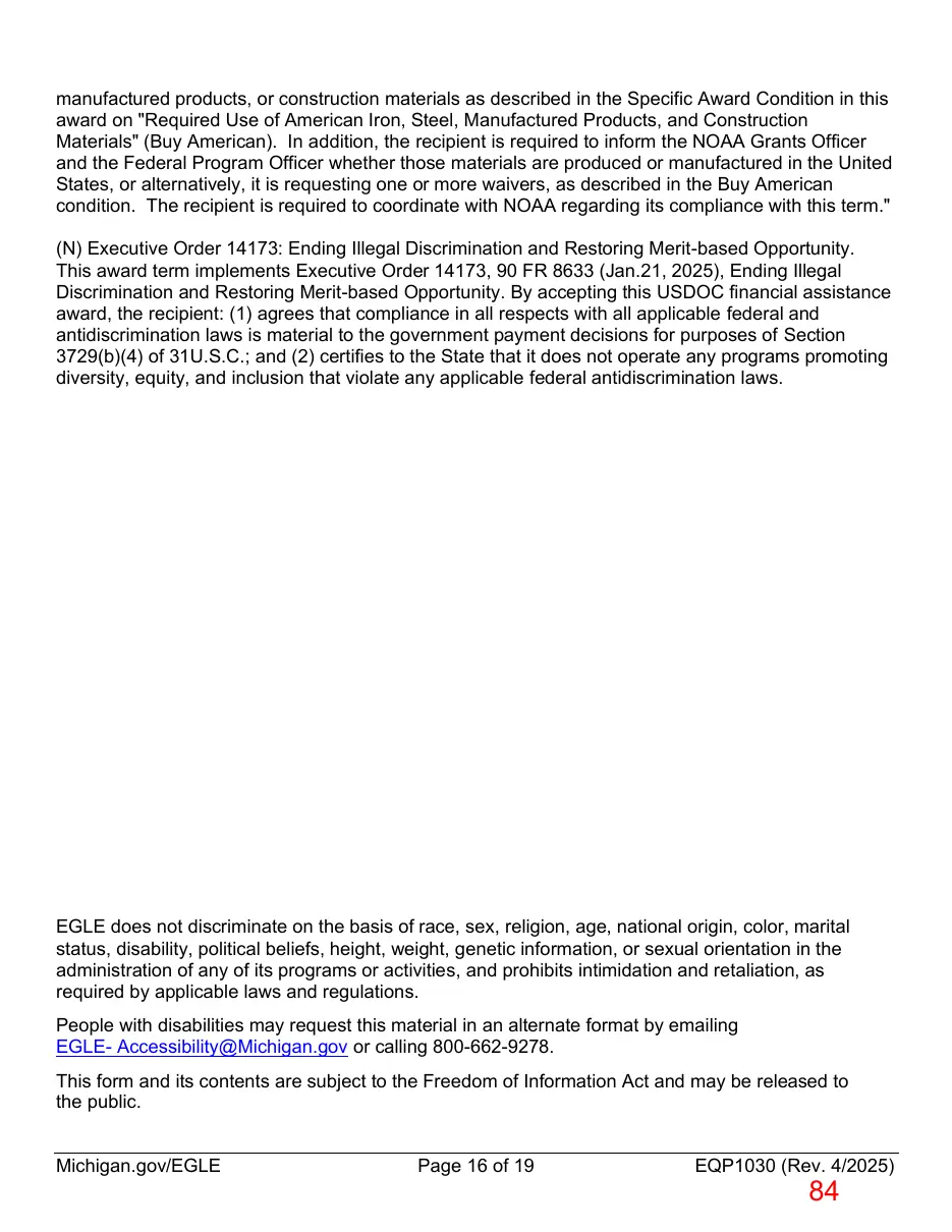 Page 84 of the packet; its text follows