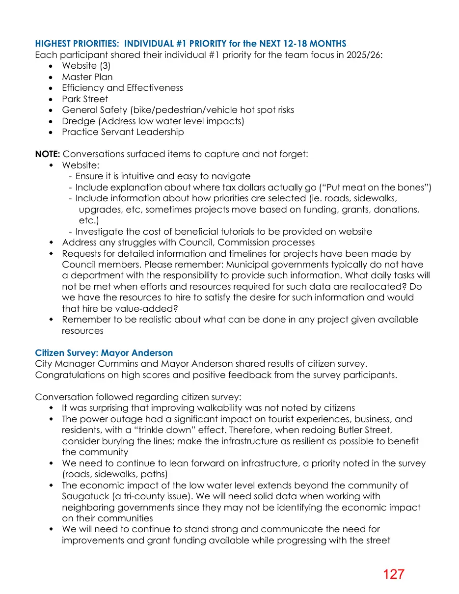 Page 127 of the packet; its text follows