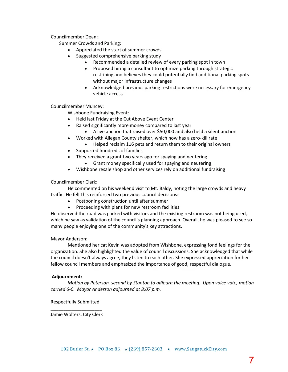 Page 7 of the packet; its text follows