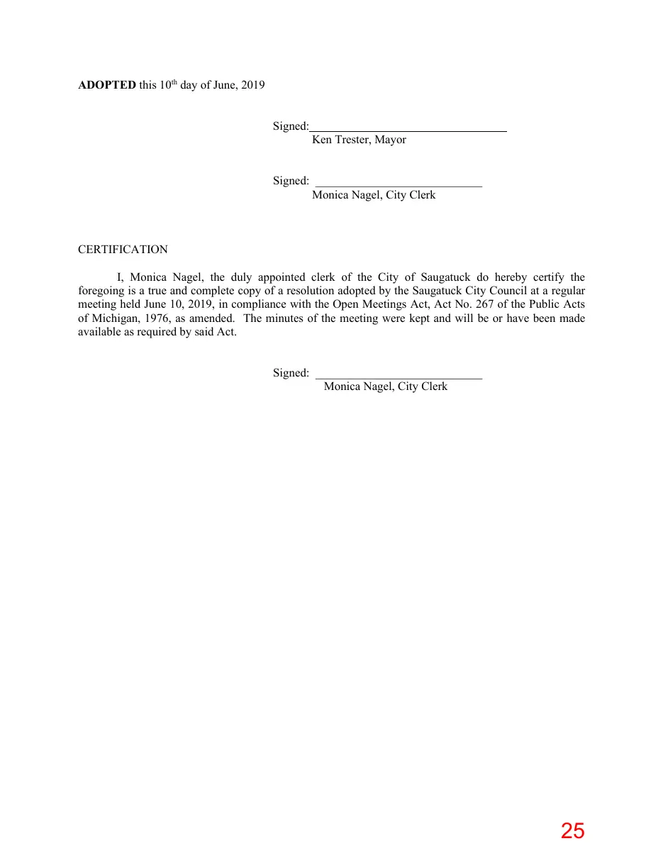 Page 25 of the packet; its text follows