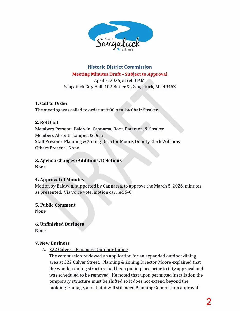 Page 2 of the packet; its text follows
