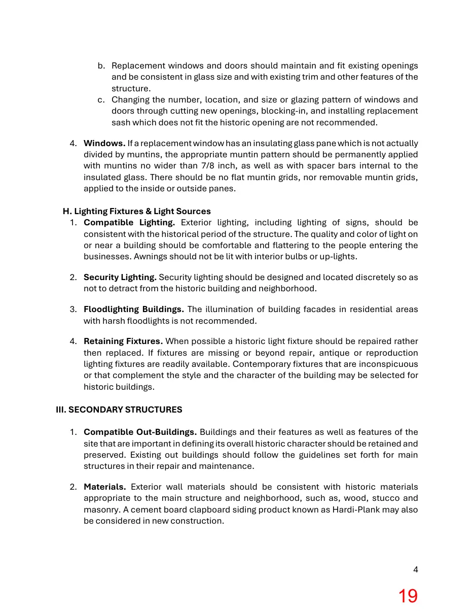 Page 19 of the packet; its text follows