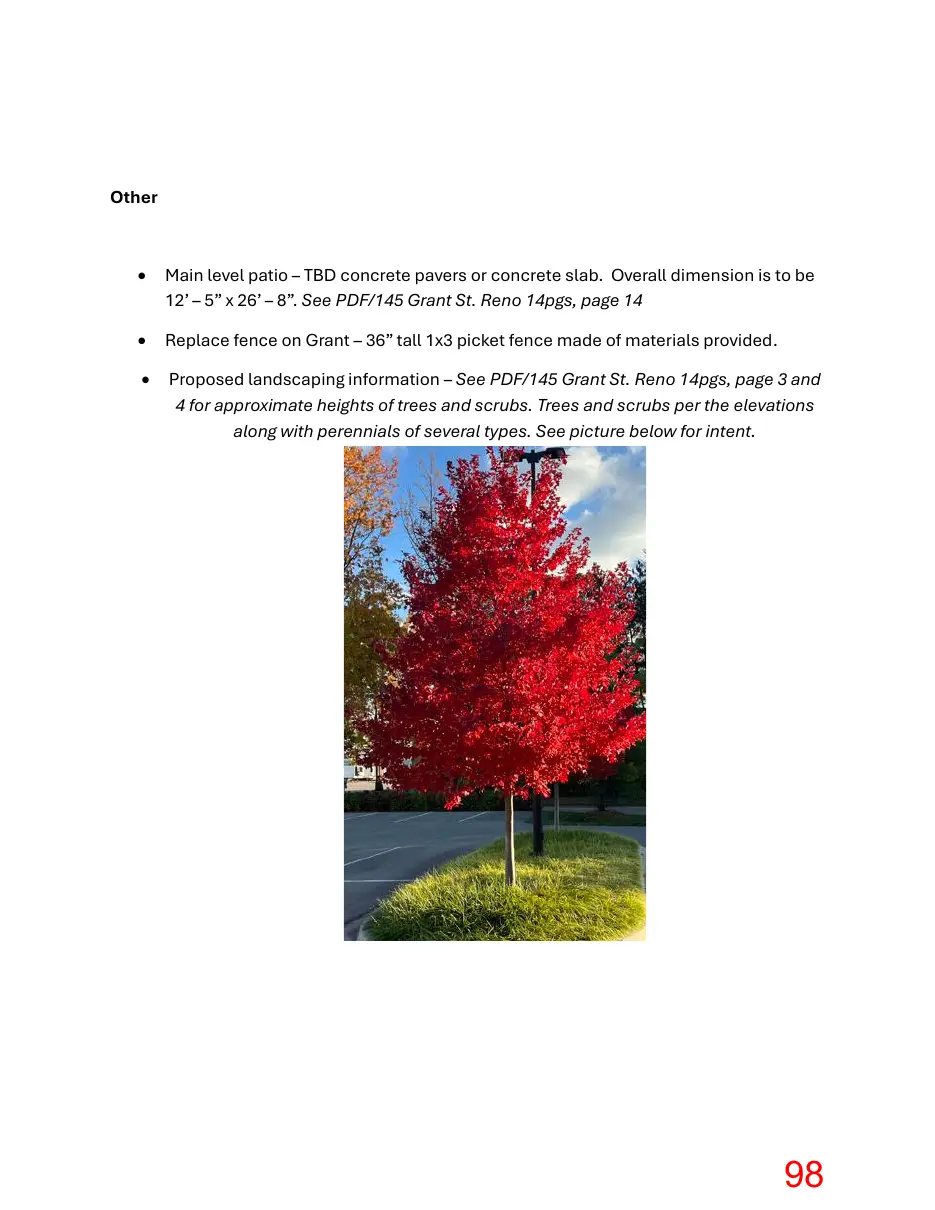 Page 98 of the packet; its text follows