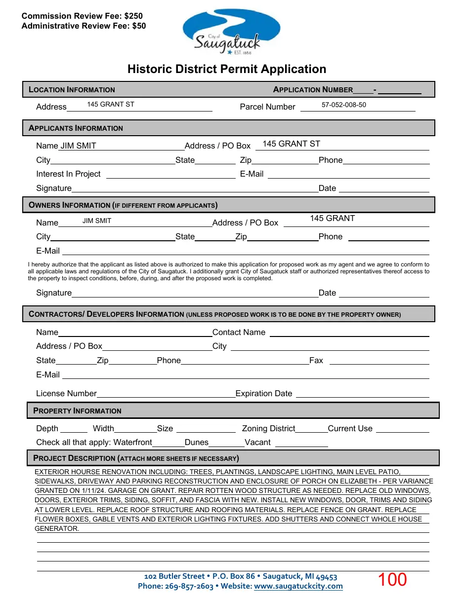 Page 100 of the packet; its text follows