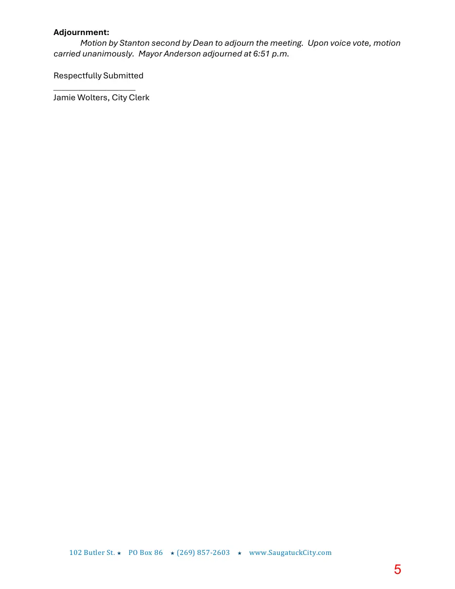 Page 5 of the packet; its text follows