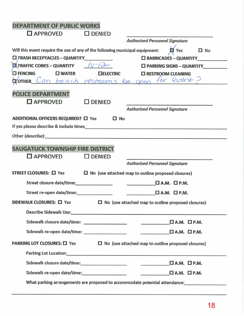 Page 18 of the packet, a scanned page