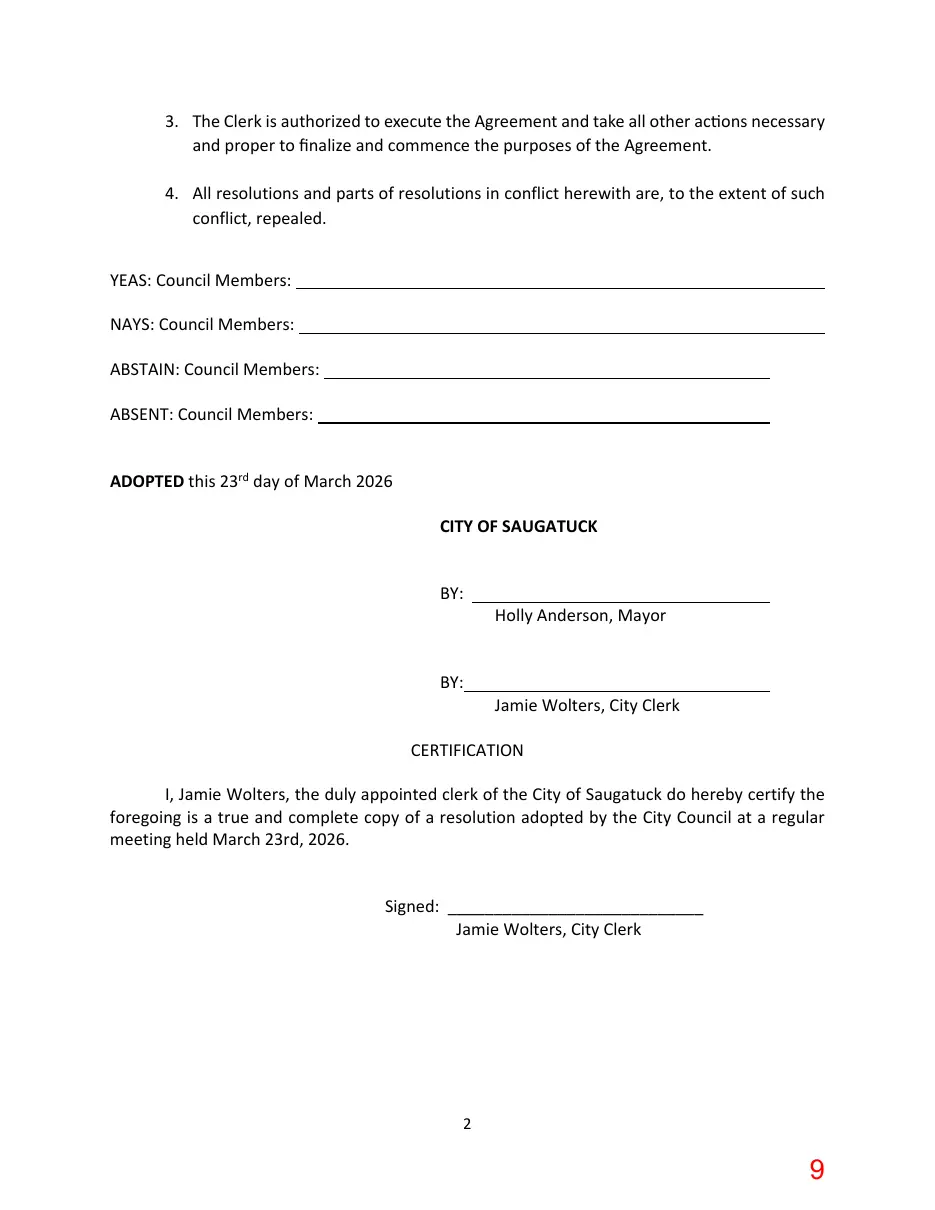 Page 9 of the packet; its text follows